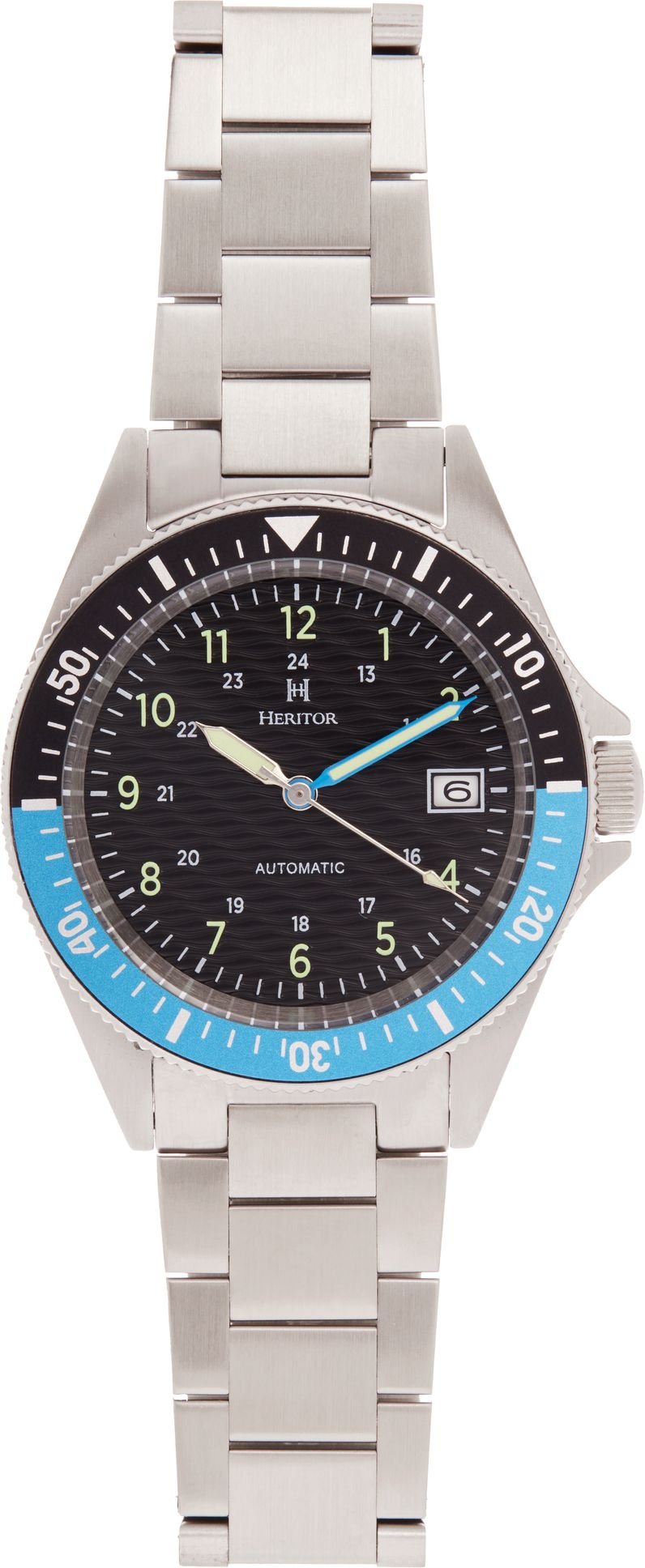 Heritor Automatikuhr Calder aus Edelstahl