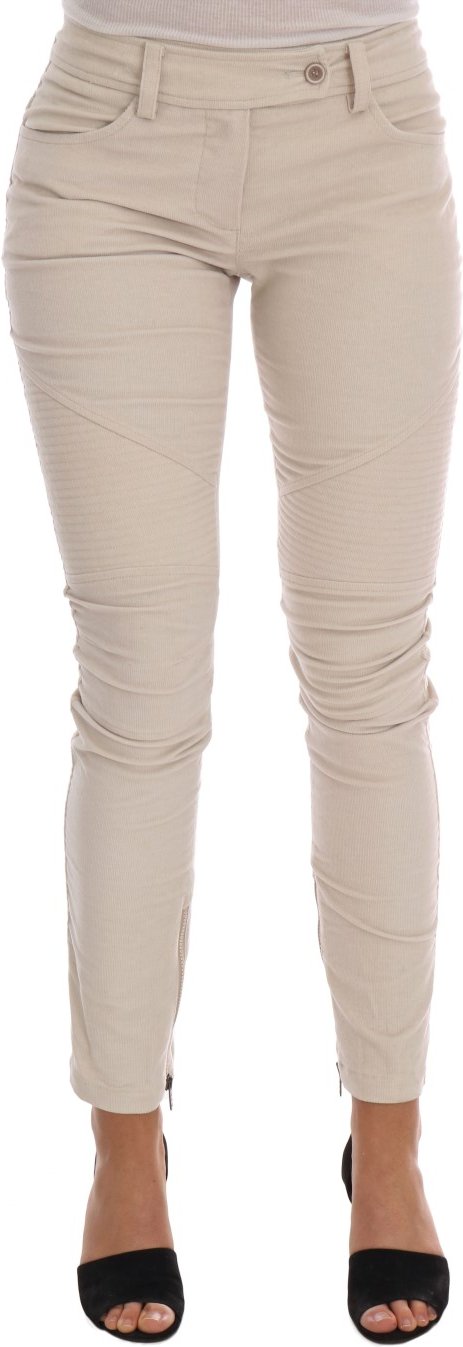 Cordhosen mit Reißverschluss im Biker-Stil