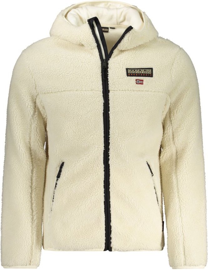 Fleecejacke Borg mit Reißverschluss und Kapuze