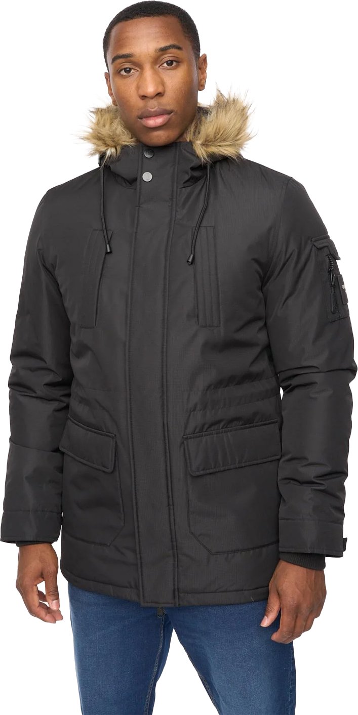 Crosshatch - "Parkmoore MVE" Parka für Herren (Schwarz)