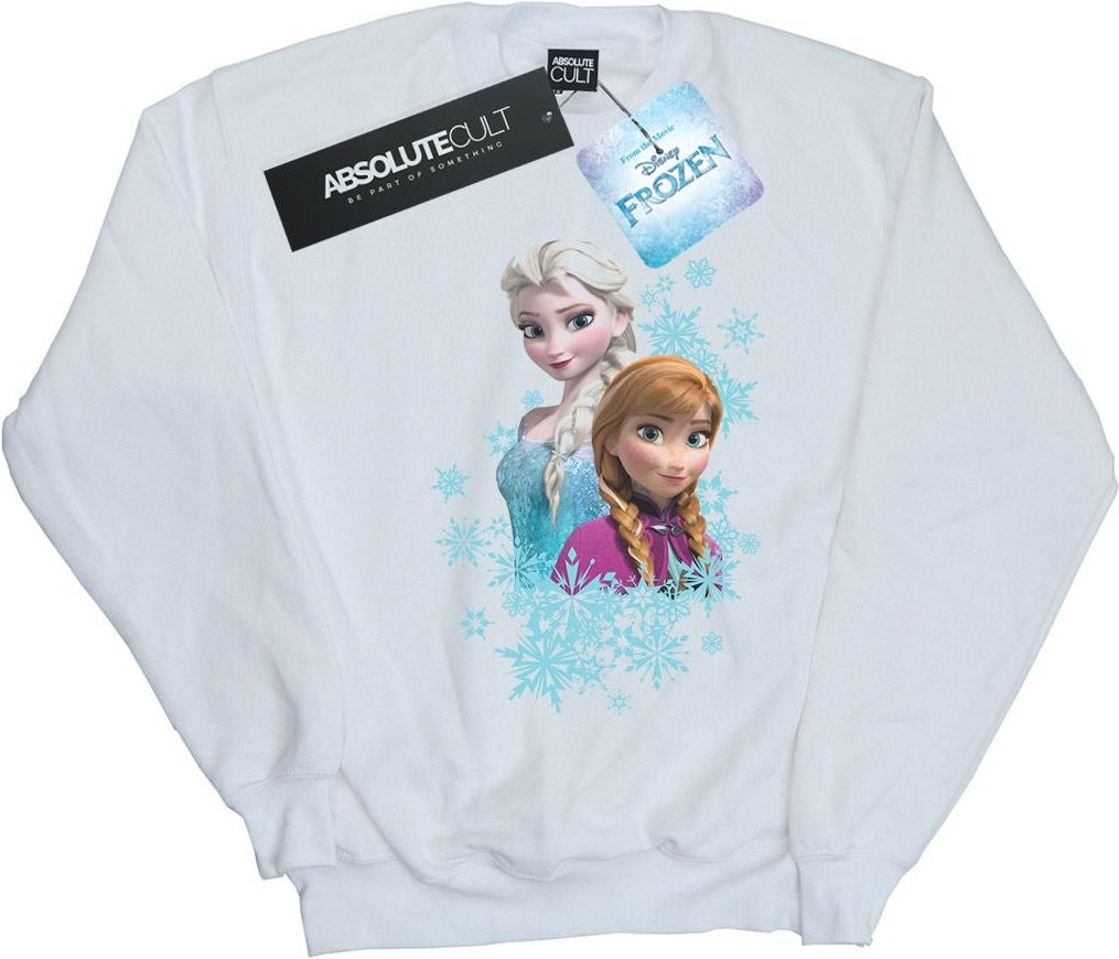 Disney - "Frozen Elsa And Anna Sisters" Sweatshirt für Mädchen (Weiß)