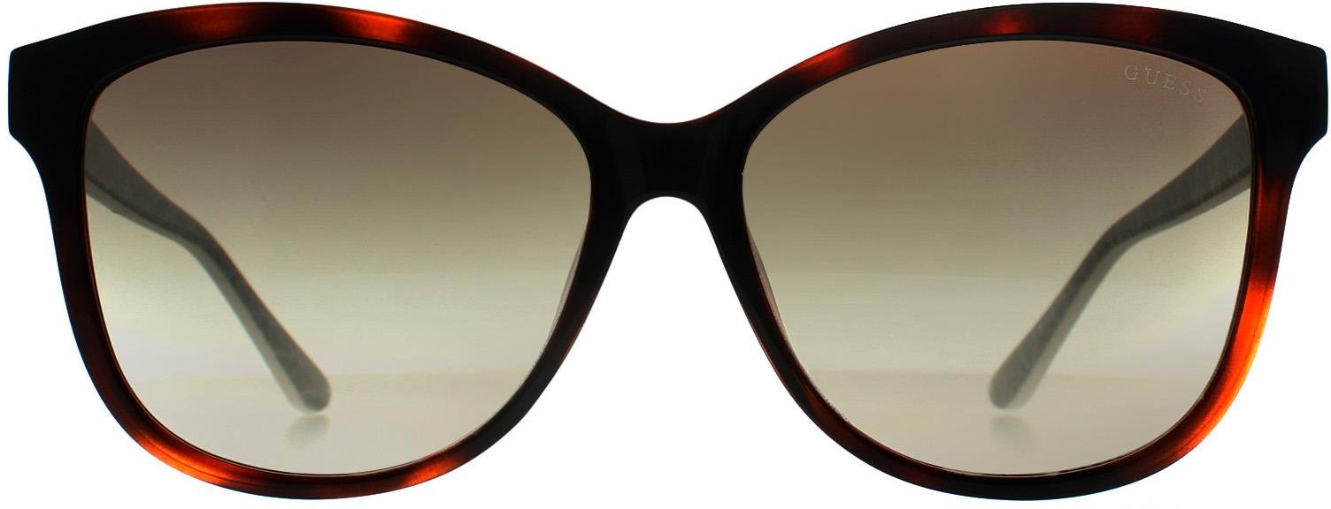 Guess Square Womens Dunkel Havanna Grün Gradient GU7920