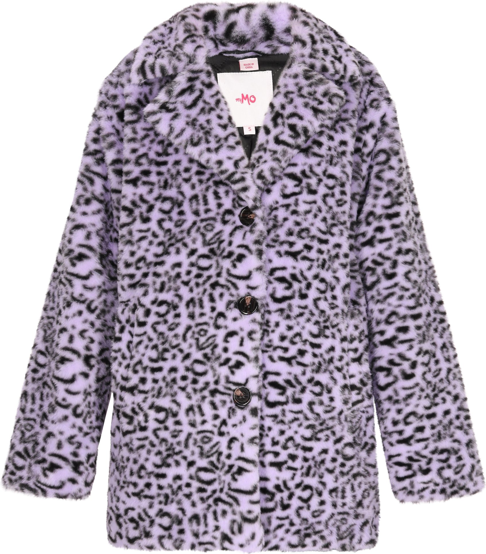 Mymo Mantel Damen Violett Mehrfarbig