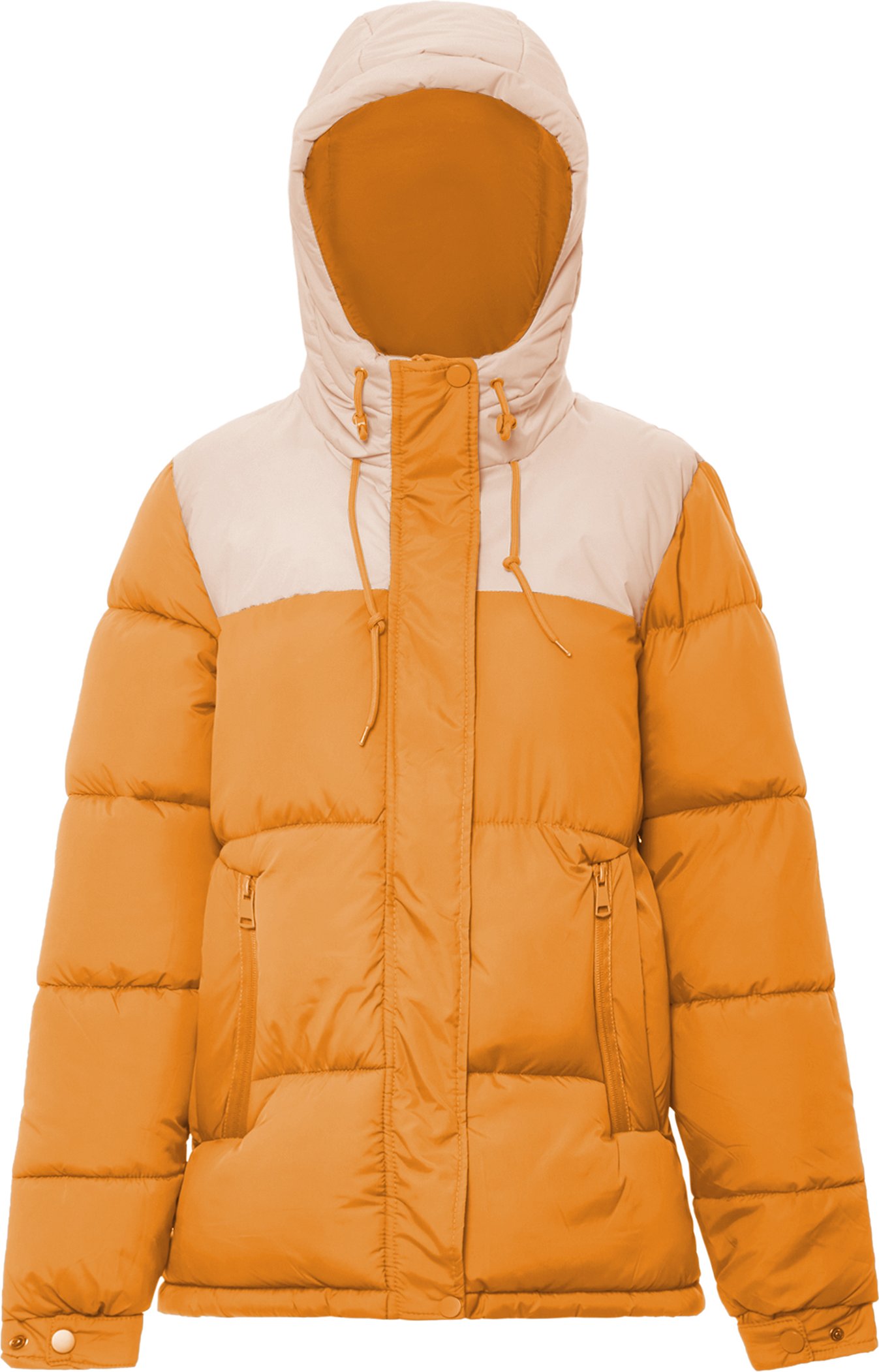 Thumbnail - Mymo Wattierte Steppjacke Damen Orange Pfirsich
