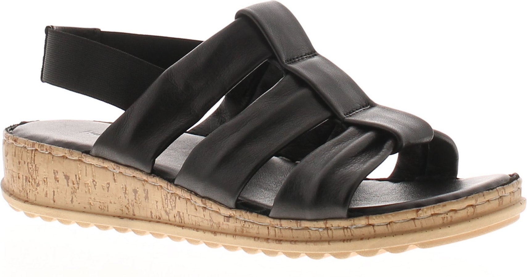Thumbnail - Hush Puppies Damen Sandalen Eden Leder elastisch schwarz