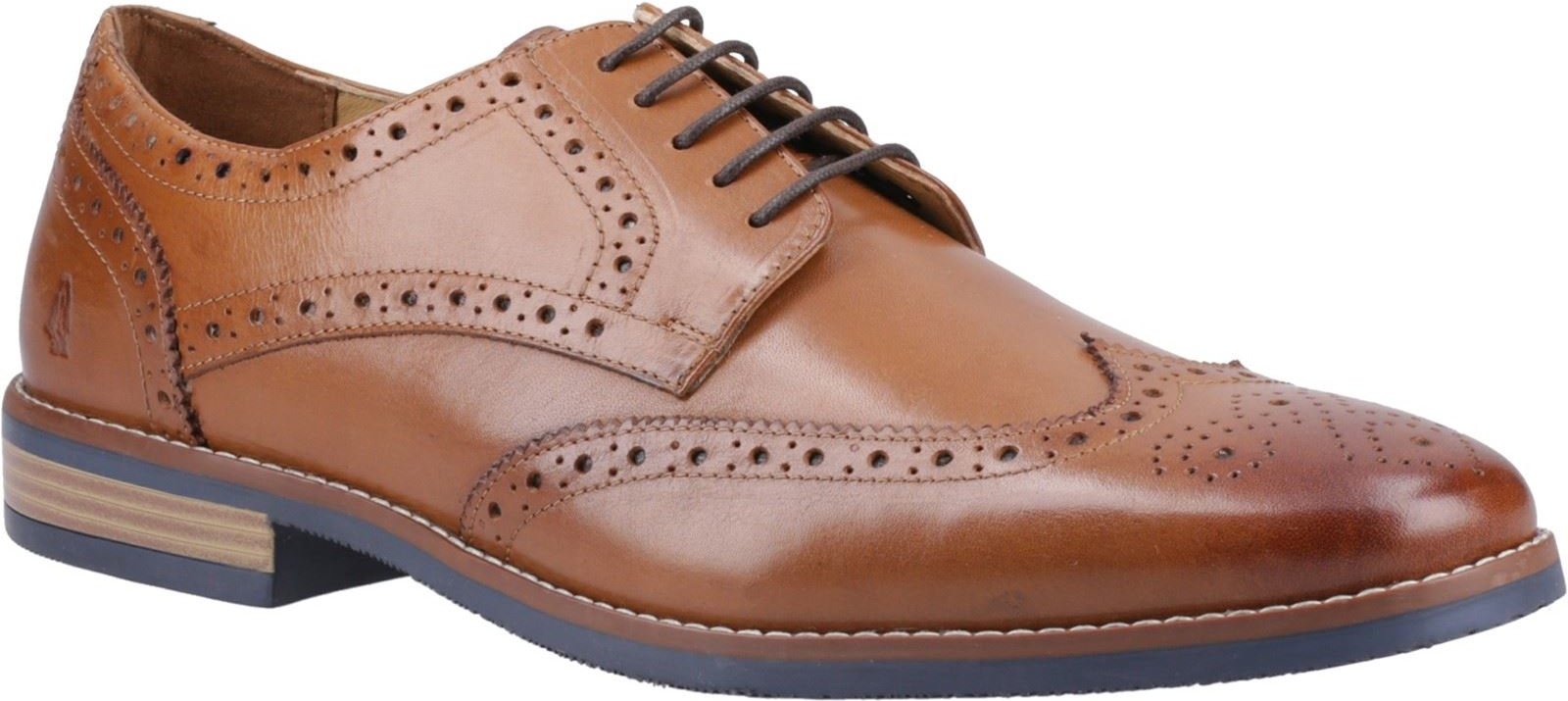 Hush Puppies Mack Leder Herren Tan Brogues Schuhe
