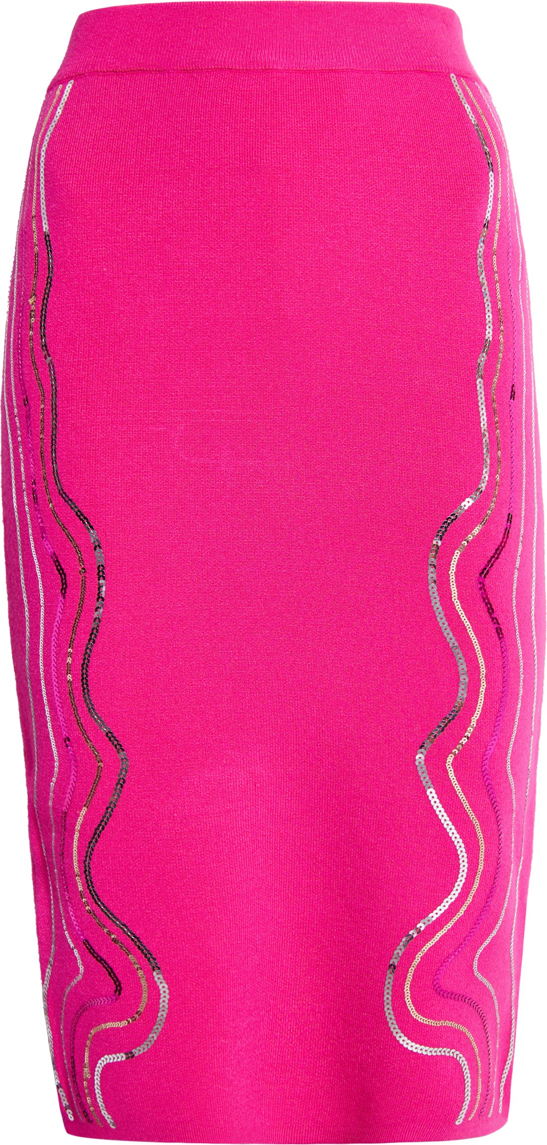 Faina Strick Midirock Damen Rosa