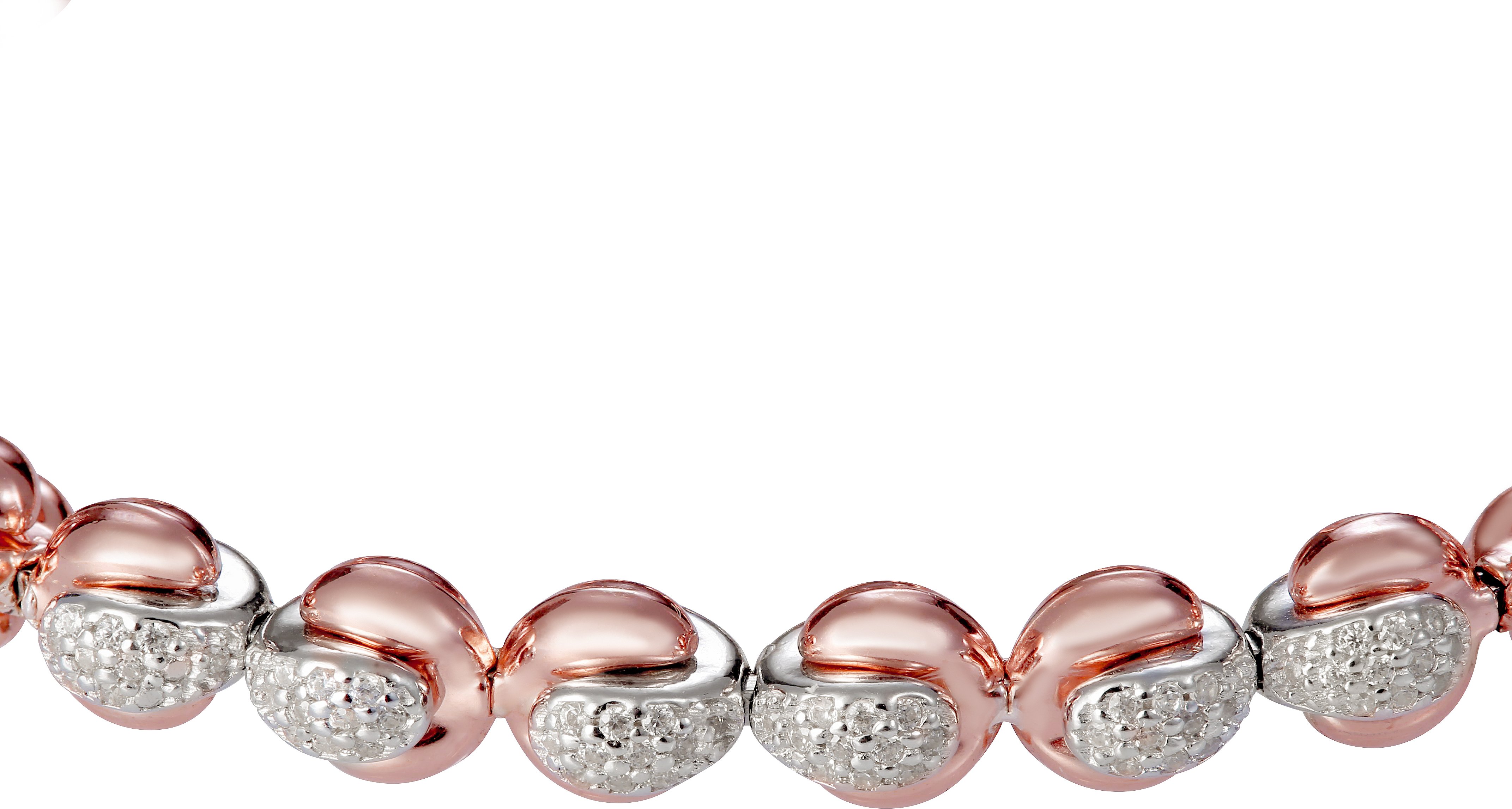 Orphelia 'Jada' Damen-Armband aus 925er Sterlingsilber – Rosé ZA-7395/RG