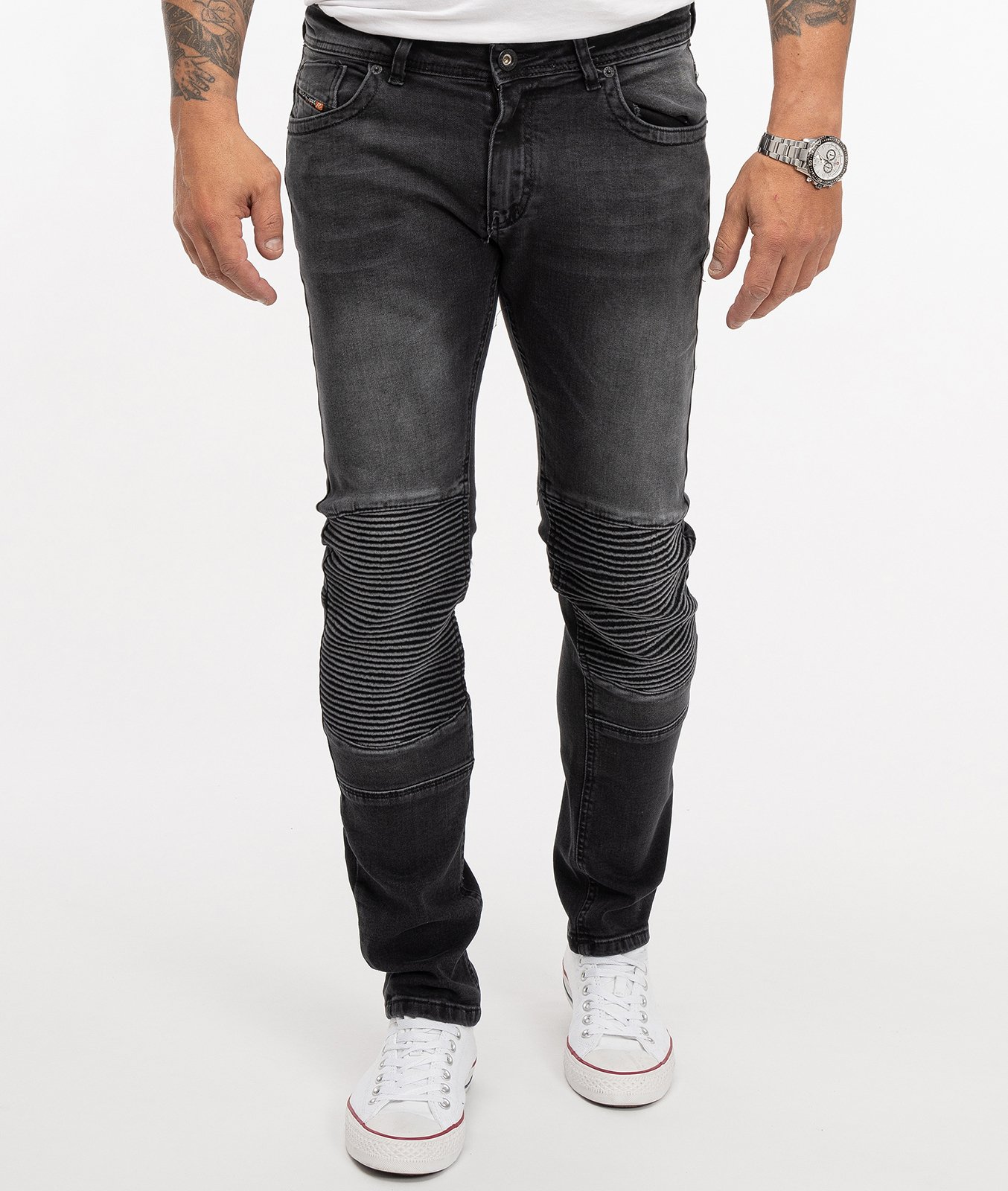 Rock Creek Jeans Slim Fit Schwarz
