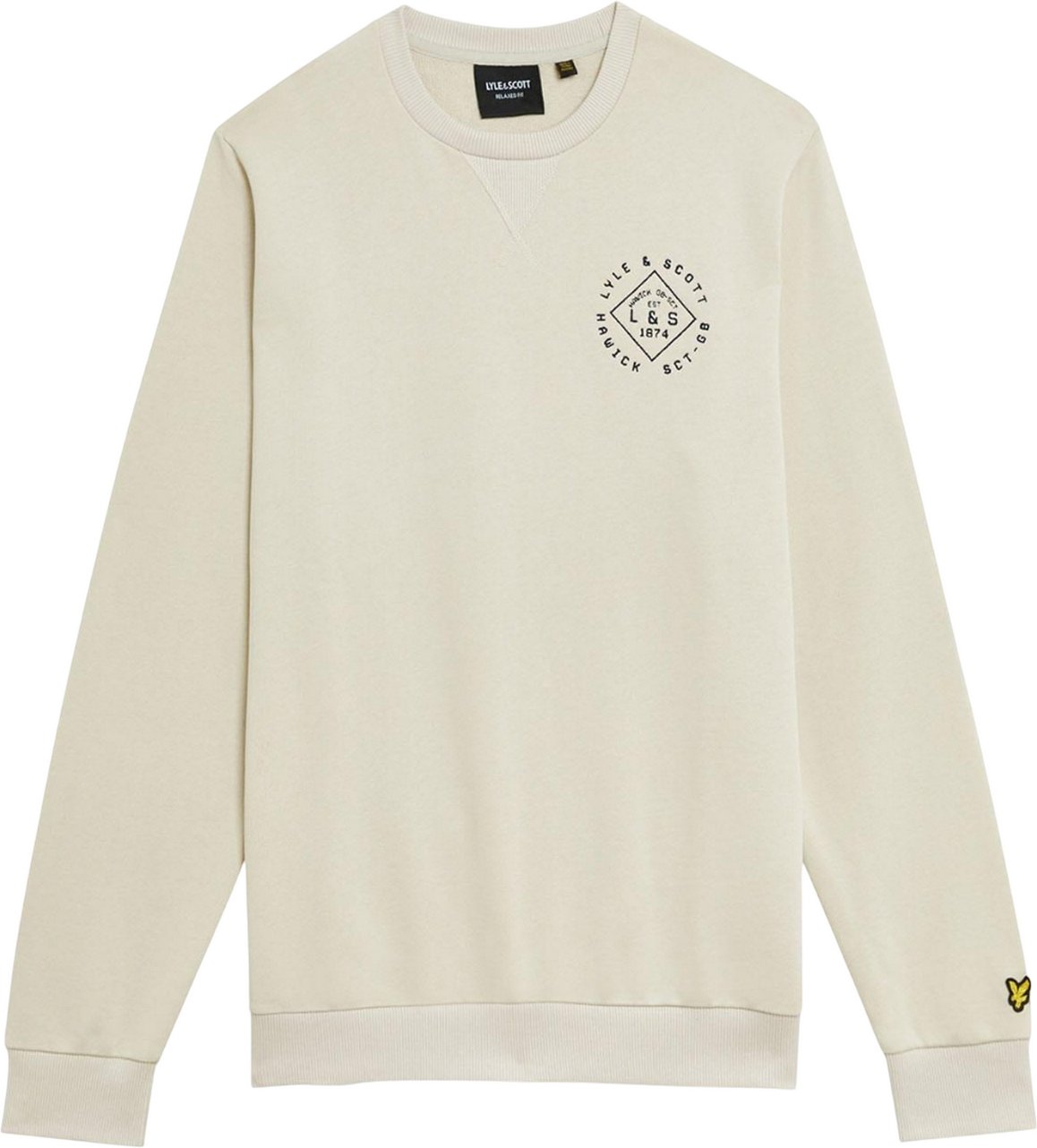 Lyle & Scott - Rundhalsausschnitt Sweatshirt für Herren (Cremefarbe)