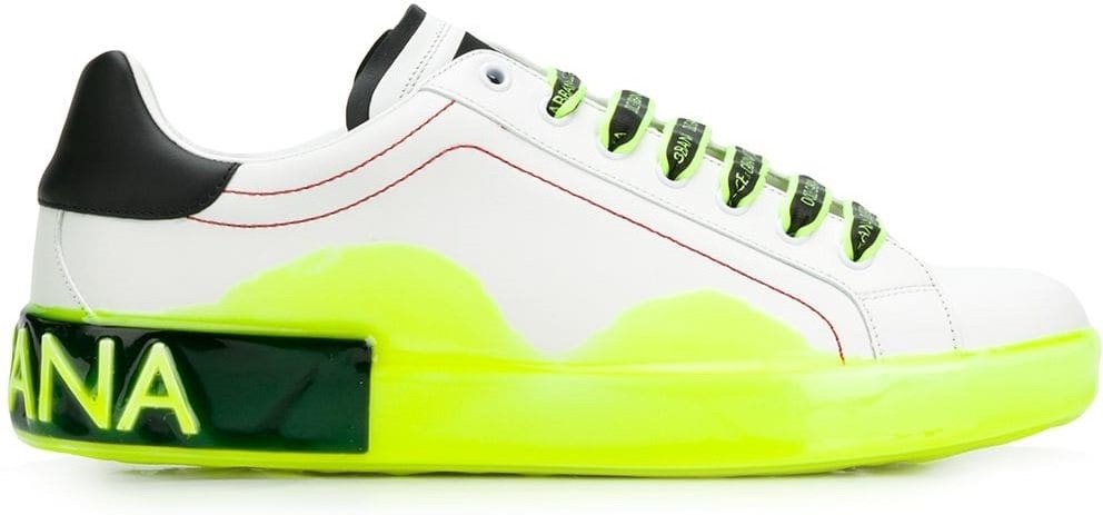 Dolce & Gabbana Männer Sneakers aus weißem Kalbfell