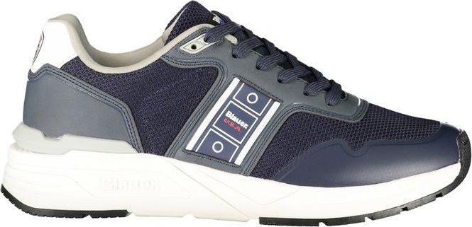 Blauer Blu Polyester Herren Sneaker