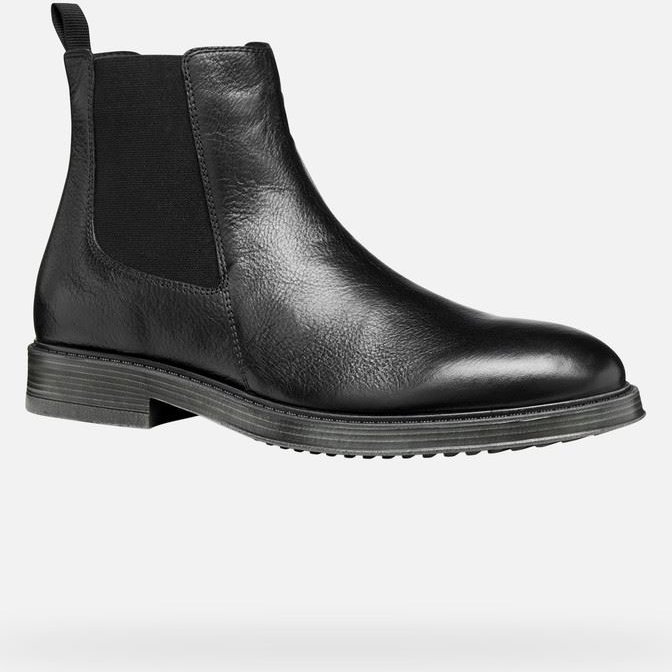 Geox Spherica EC1 Leder Herren Schwarze Stiefel