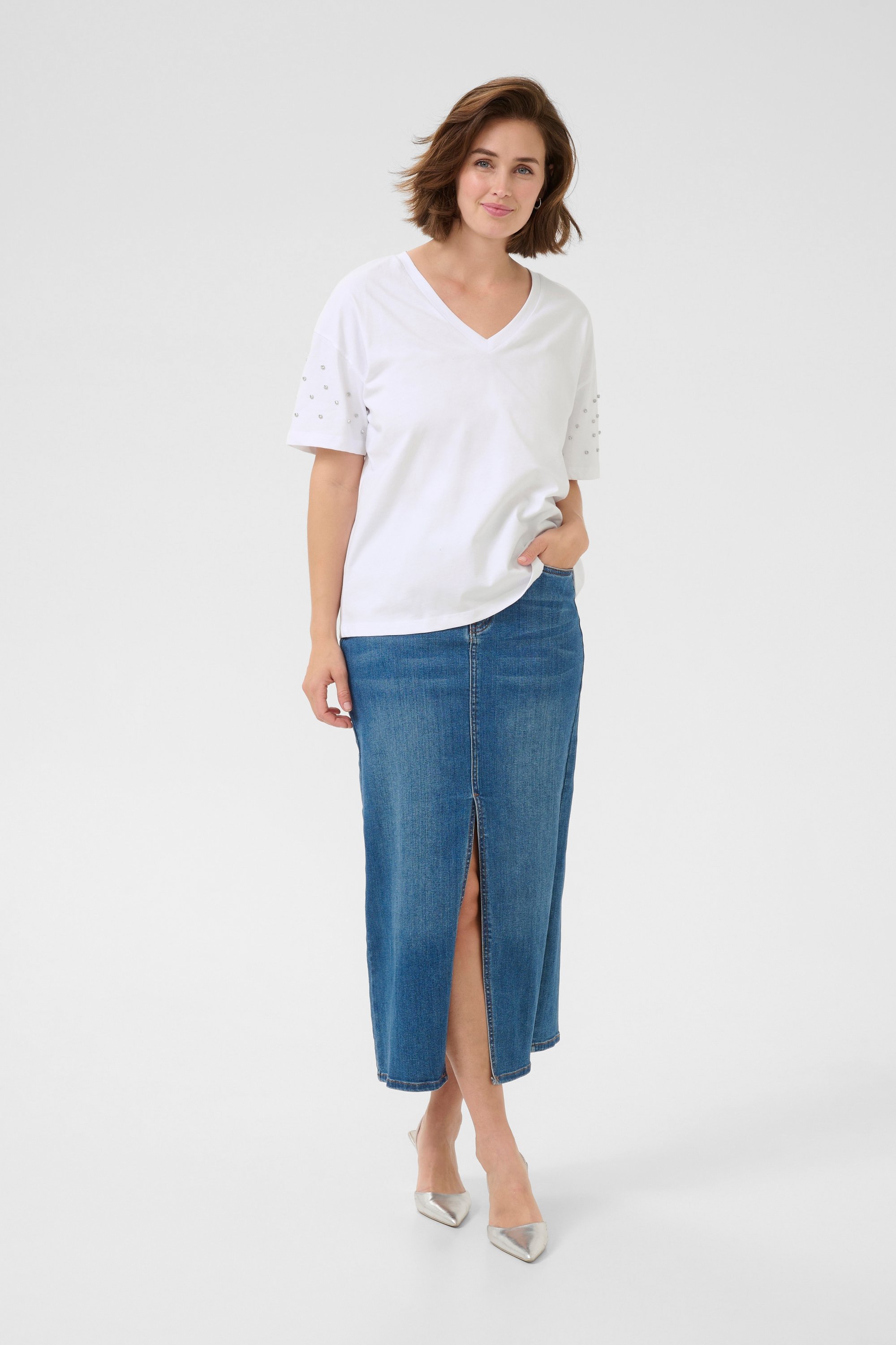 T-shirt Loose fit Optical White