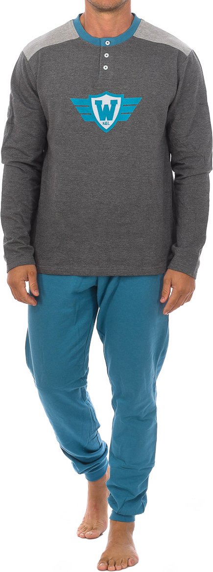 SHIELD KL130150 Schlafanzug mit langen Ärmeln für Männer