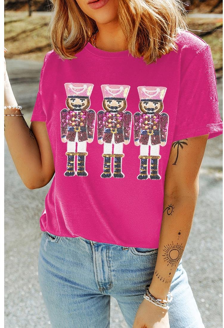 Thumbnail - Azura Exchange Rose Red Nussknacker Grafik Weihnachtsfeiertag T-Shirt