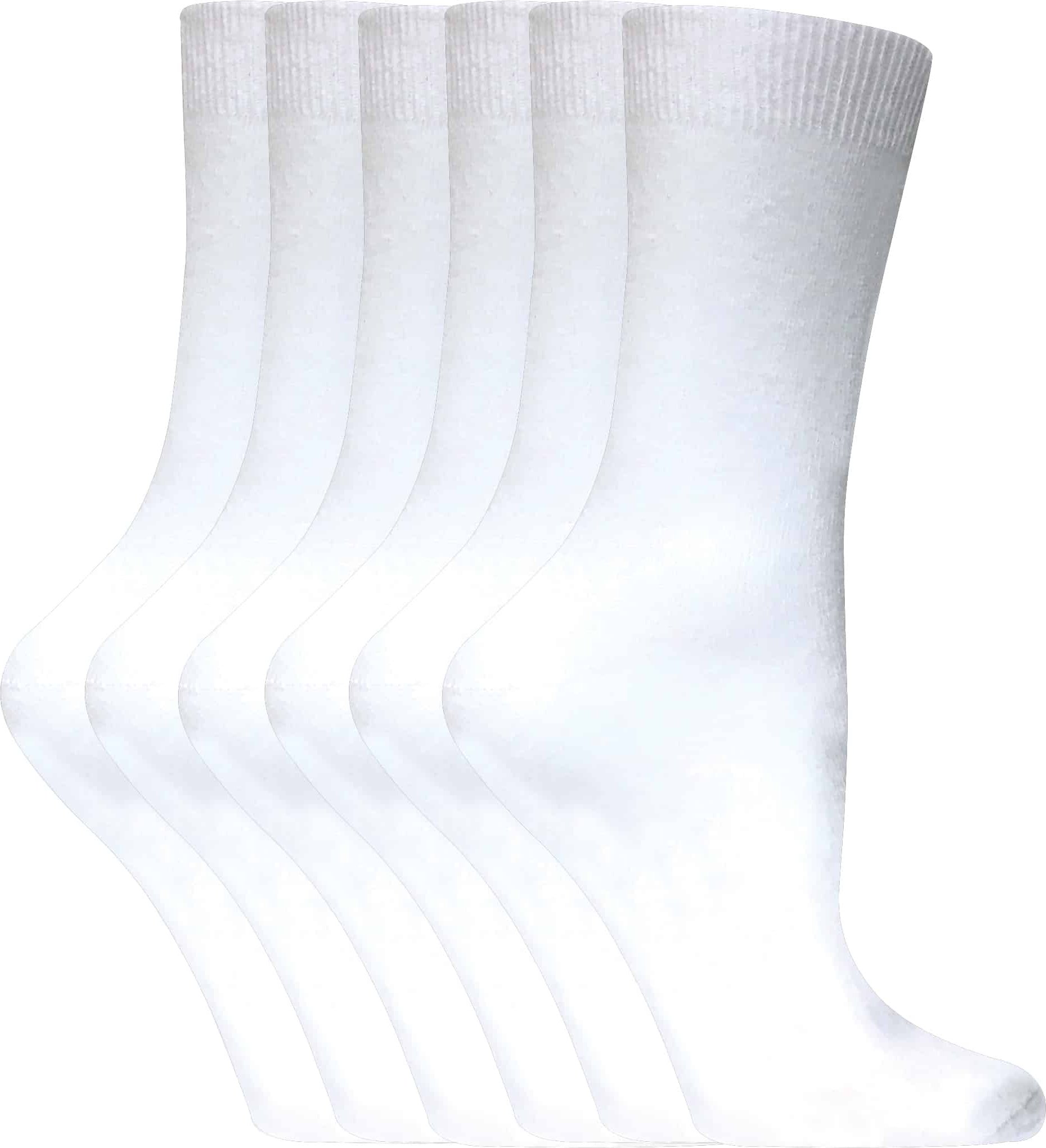 Sock Snob - 6 Paar Damen einfarbige Baumwollsocken