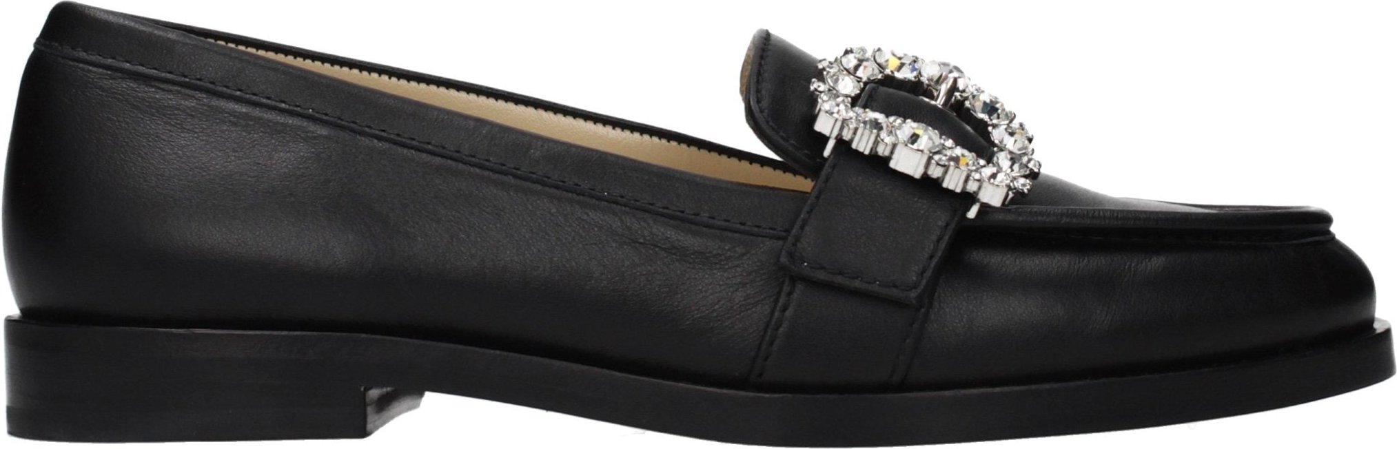Jimmy Choo Schwarze Leder Slipper