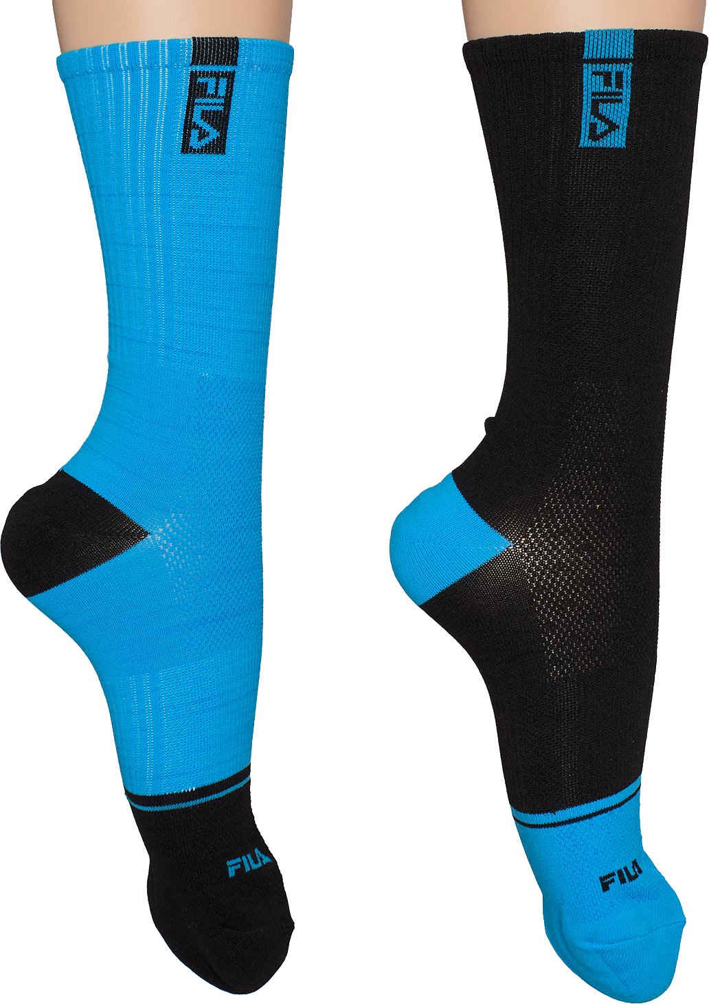 Packung mit 2 Paar langen Fahrradsocken für Herren und Damen F2524