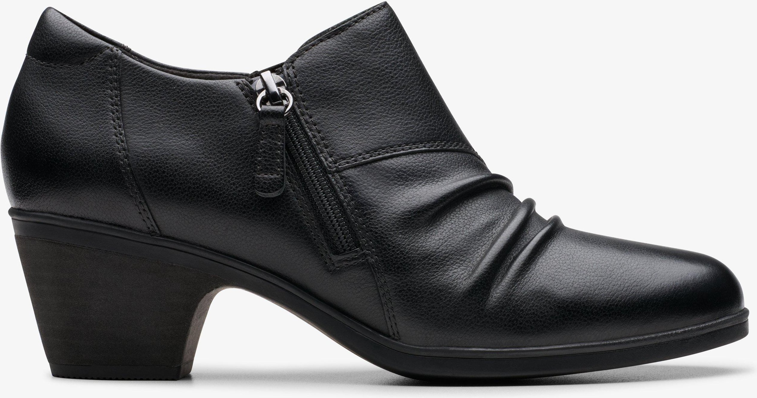 Emily2 Braley schwarze Leder Schuhe