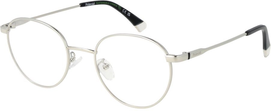 Silberne runde Rahmenbrille