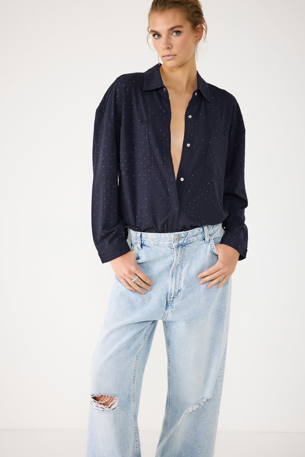 Thumbnail - Glänzende Steine Hemd