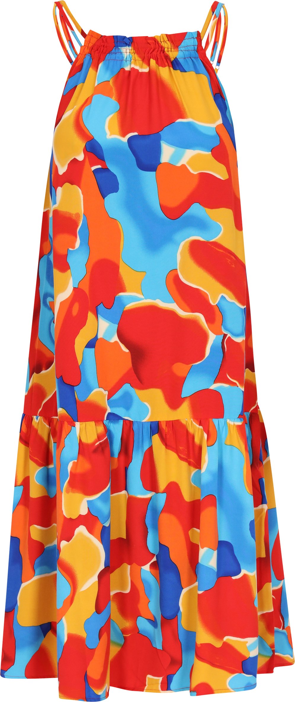 IZIA Kleid Frauen rot mehrfarbig