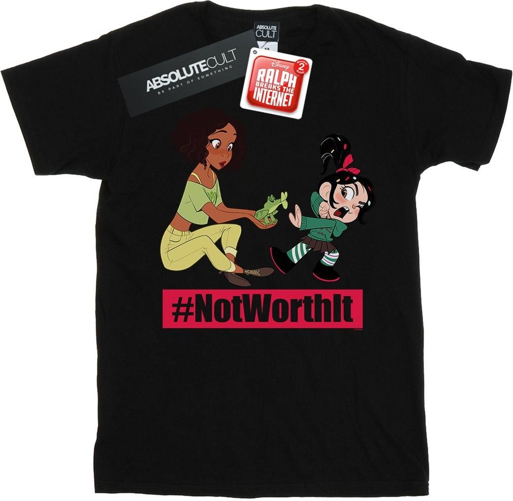 Disney - "Wreck It Ralph Tiana And Vanellope" T-Shirt für Mädchen (Schwarz)