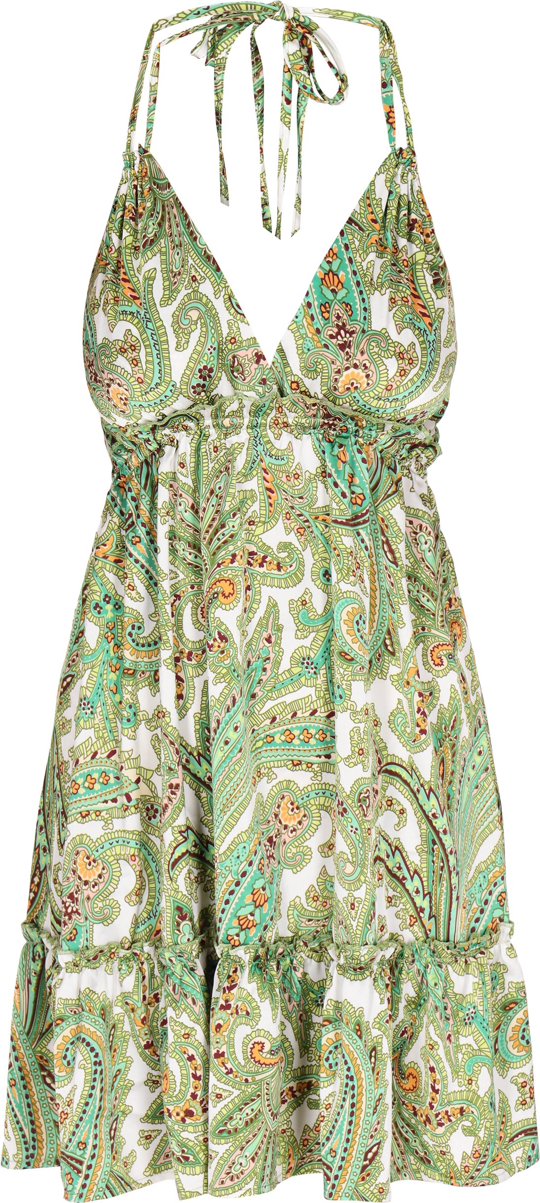 IZIA Kleid Frauen grün mehrfarbig