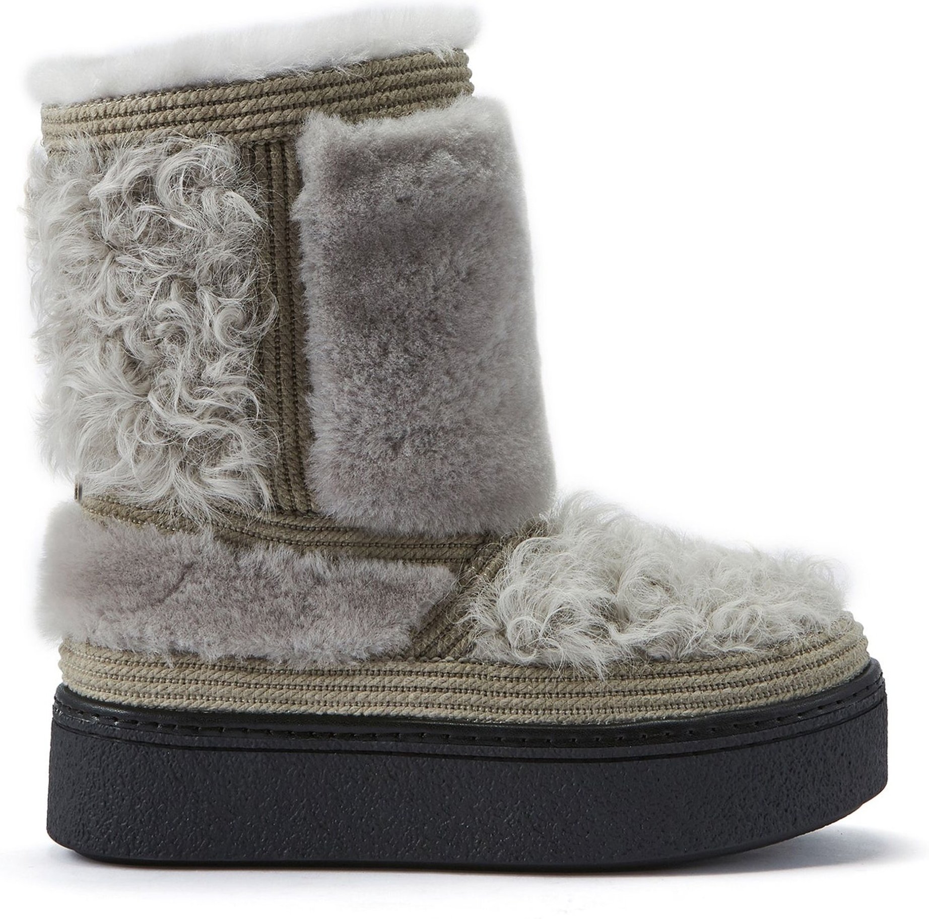 Njorde Eisgraue Stiefel