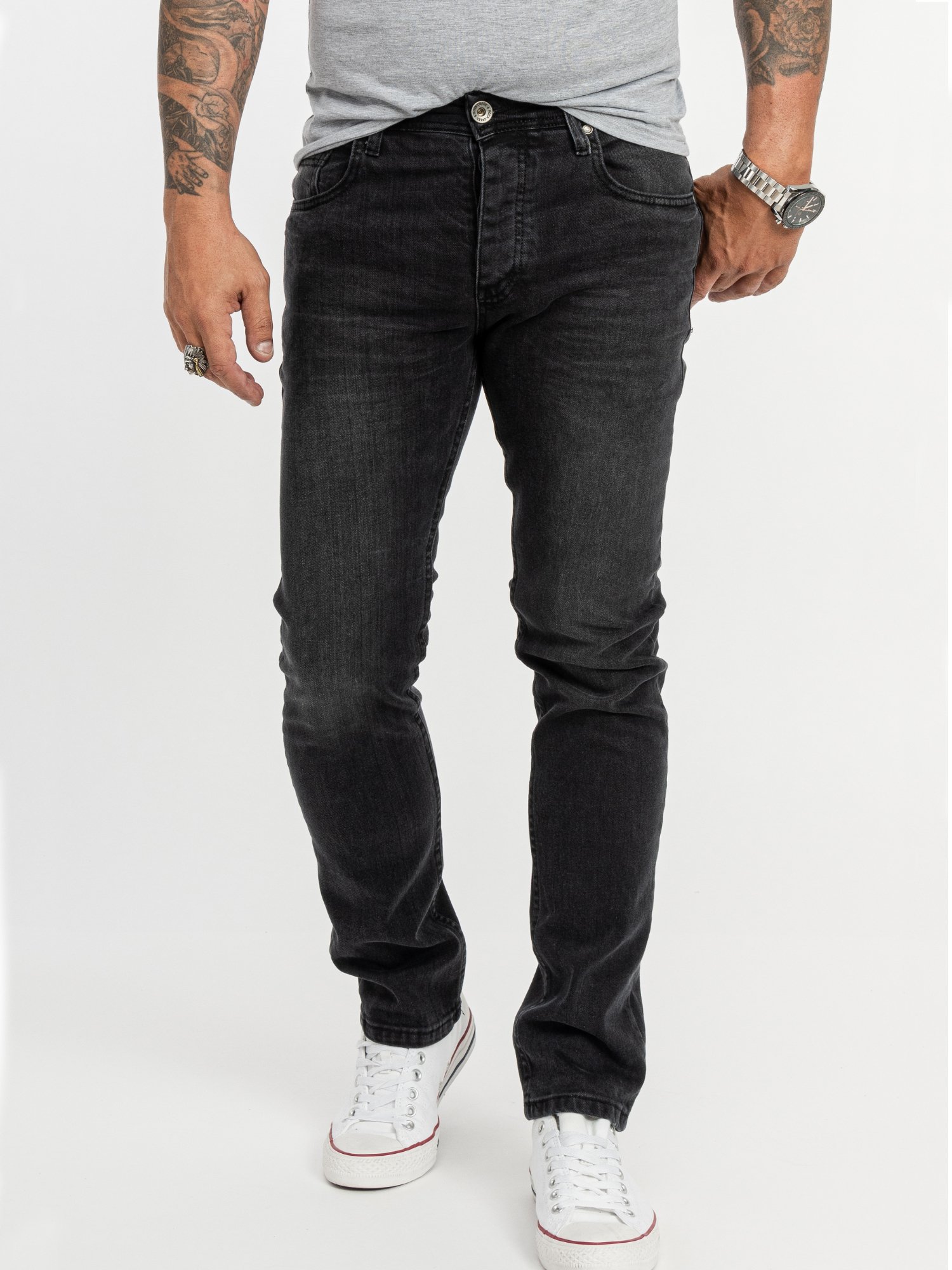 Thumbnail - Rock Creek Jeans Schwarz