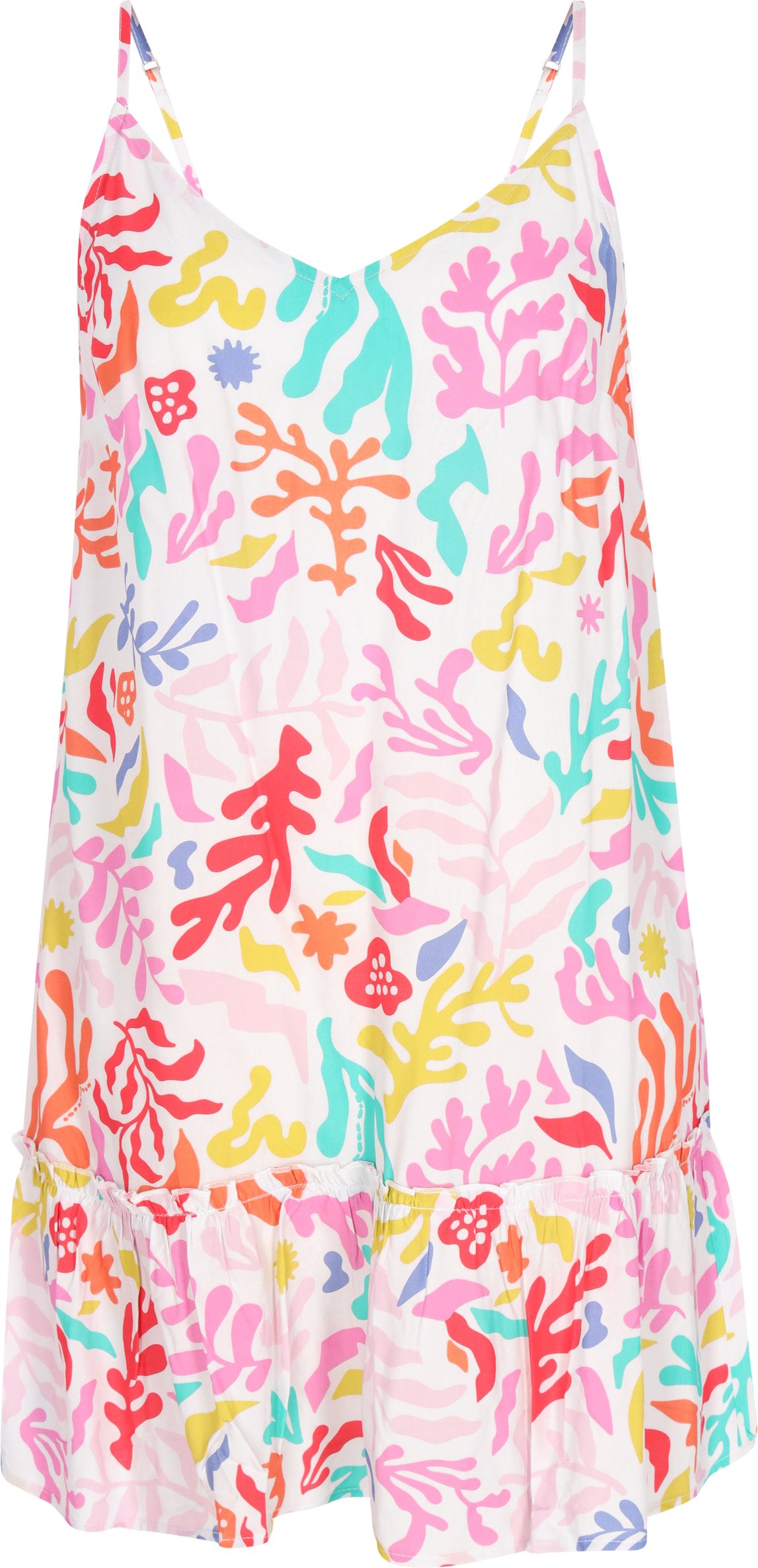 Mymo Kleid Frauen orange mehrfarbig