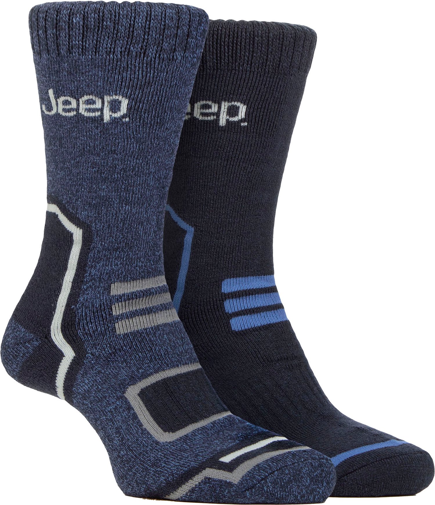 Mens Thermal Winter Socken | Jeep | Thick Ribbed Design Warm gestrickt Boot Socken | Chunky Performance Socken - Navy / ...