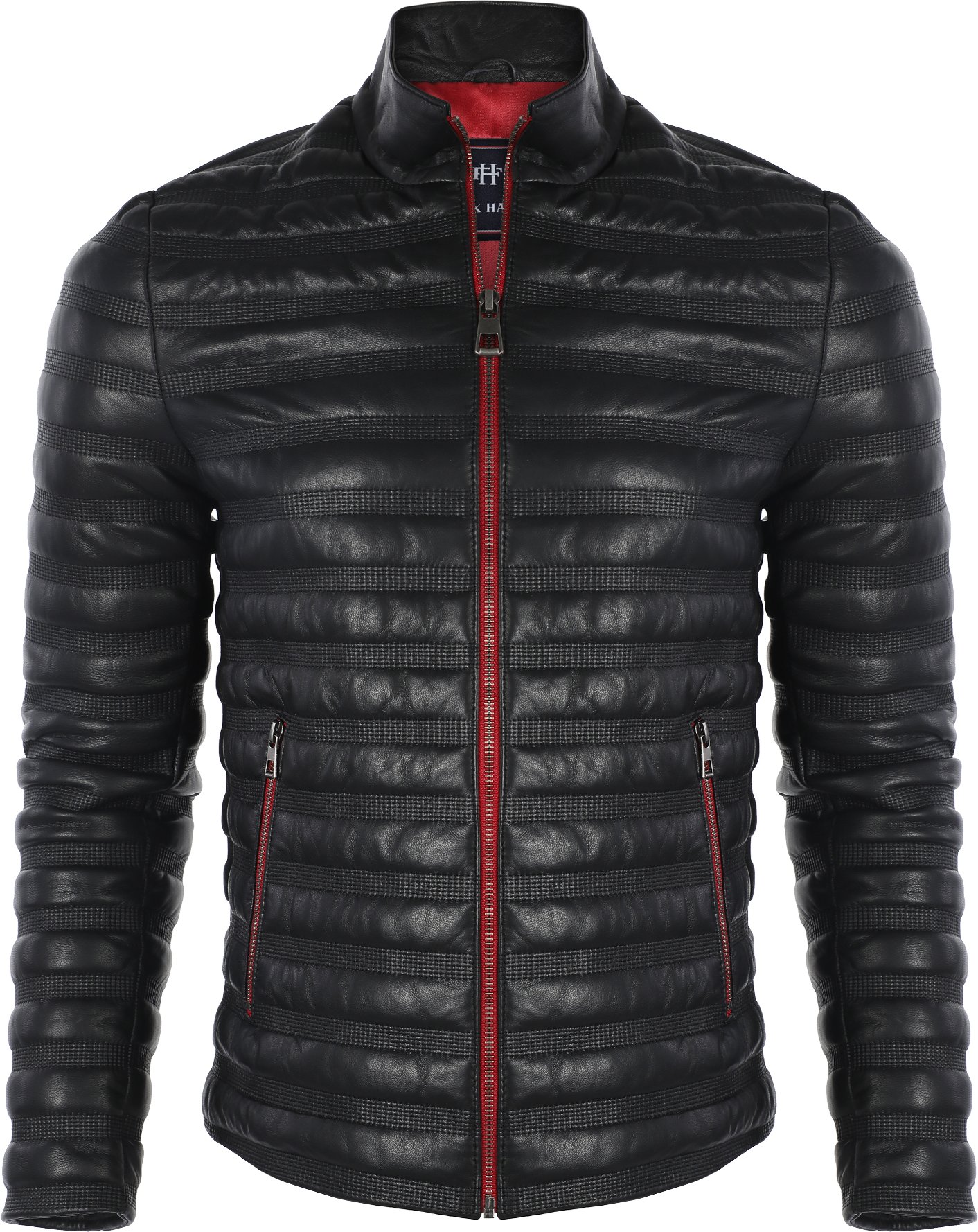 Lederjacke Sportliche Lederjacke Mit Reißverschluss