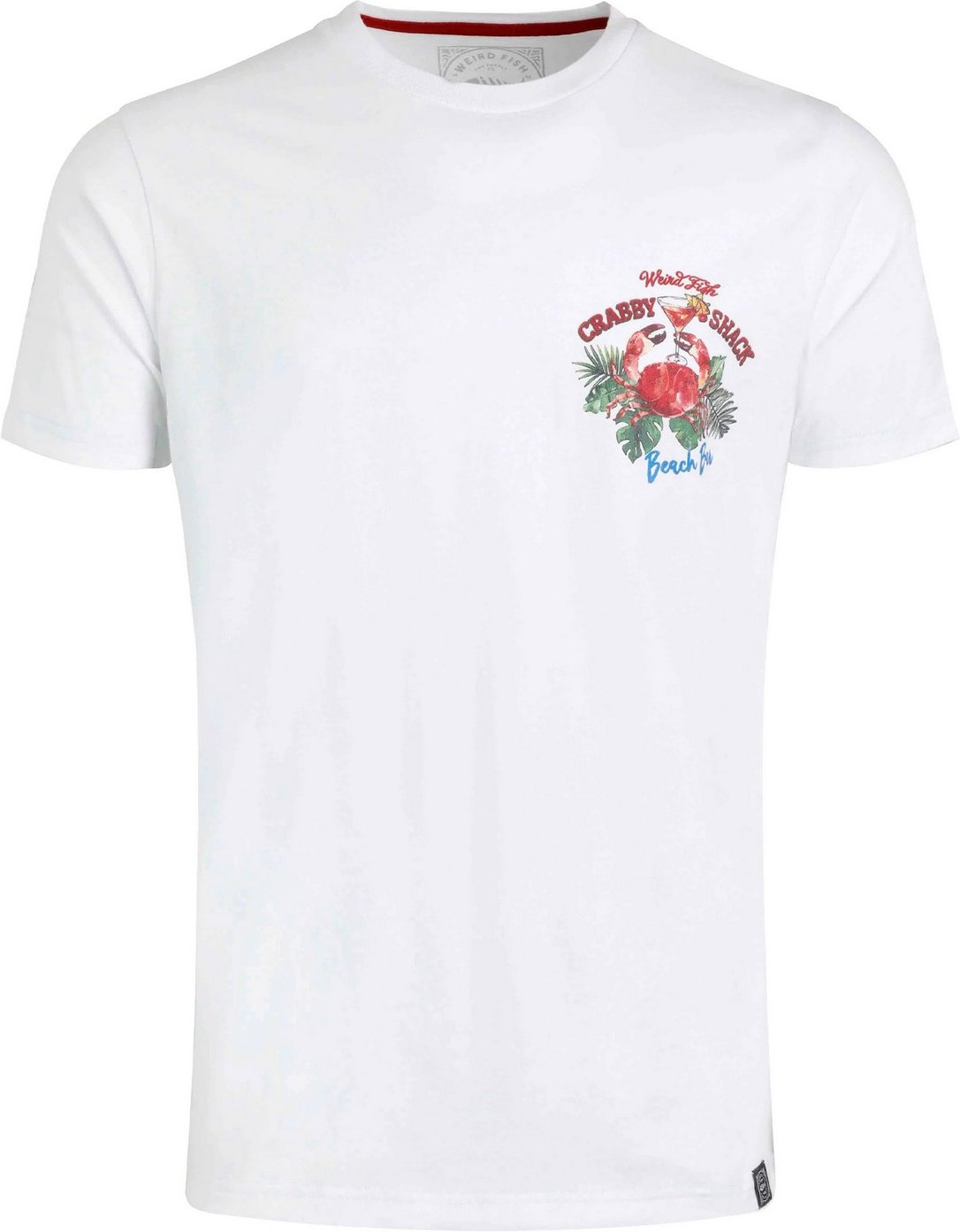 Weird Fish - "Crabby Shack" T-Shirt Rückseitiger Aufdruck für Herren (Weiß)