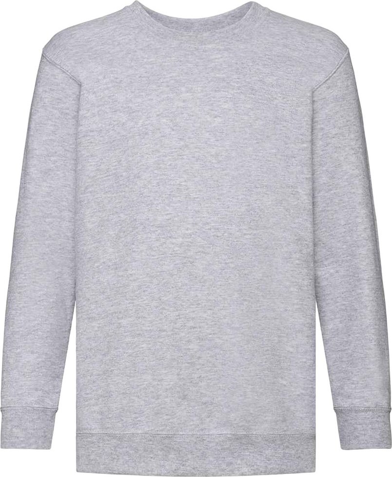 Fruit of the Loom Kinder Klassik Drop Schulter Sweatshirt (Grau meliert)