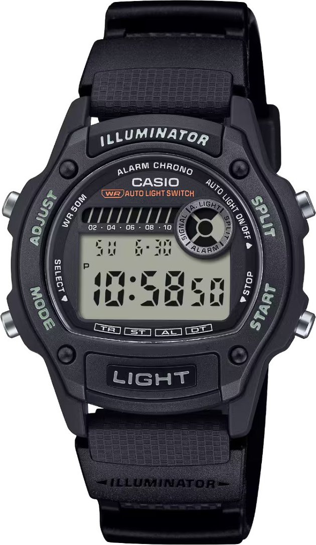 Casio Casio Collection Schwarz Herren Armbanduhr W-220H-1AVEF