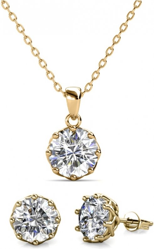 Lilienset - Gold und Kristall