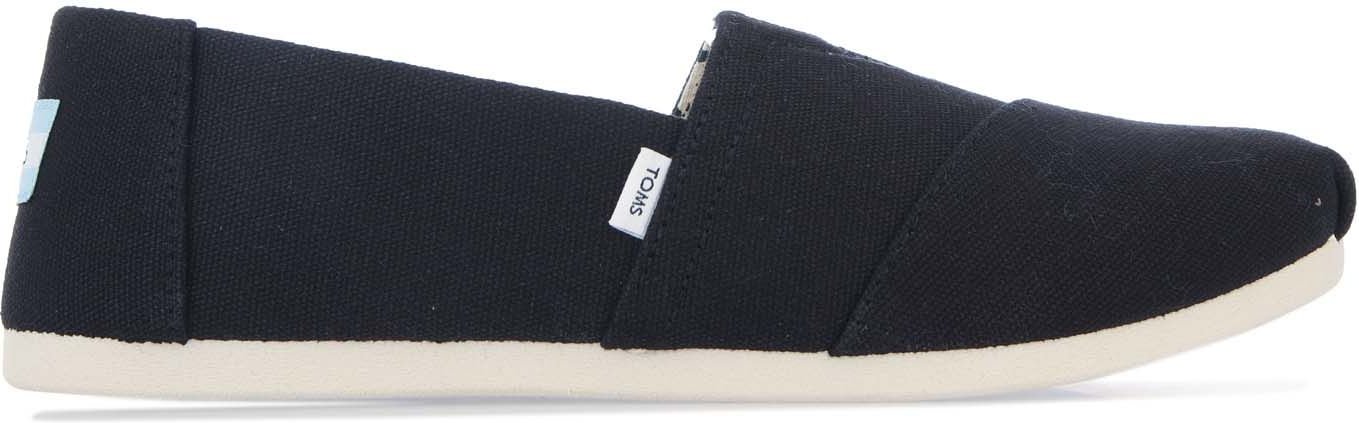 Espadrilles Alpargata coton recyclé Toms Pour Femme en Noir