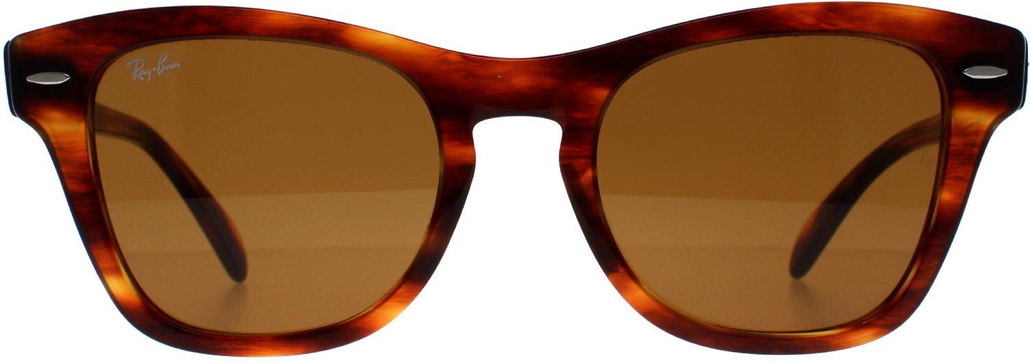 Ray-Ban Rechteck Unisex Gestreift Havanna Braun RB0707S