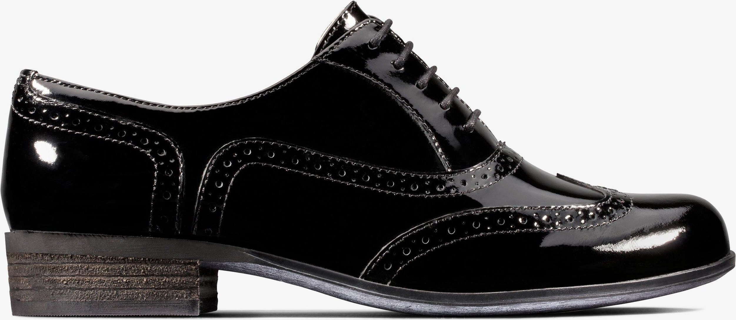 Hamble Oak Schwarze Lackschuhe