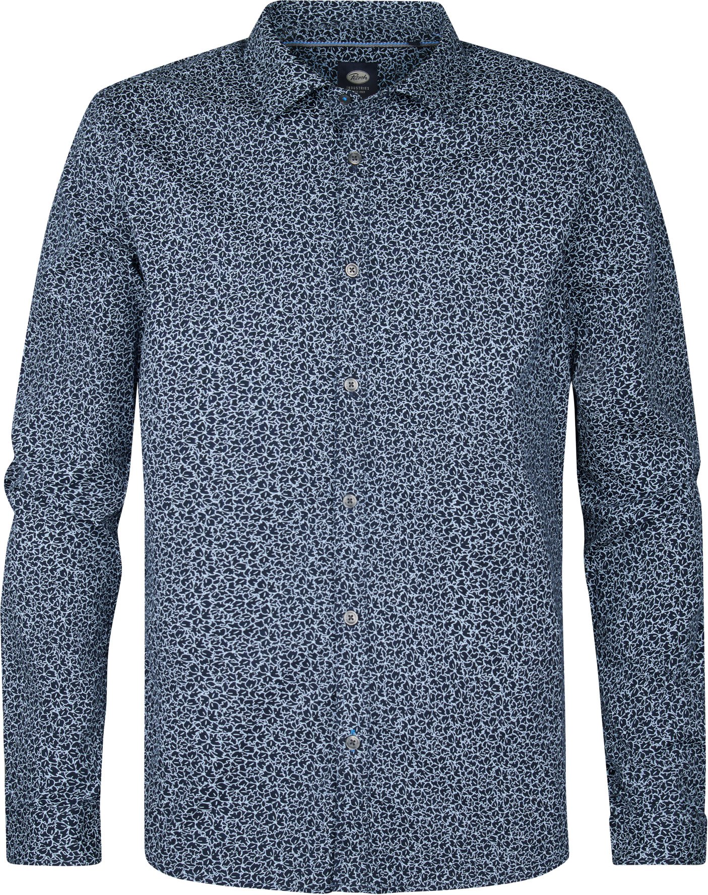 Petrol Industries - Hemd mit Allover-Muster Surfcrest Herren - Blau
