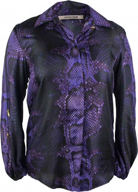 Roberto Cavalli Hemd Violett
