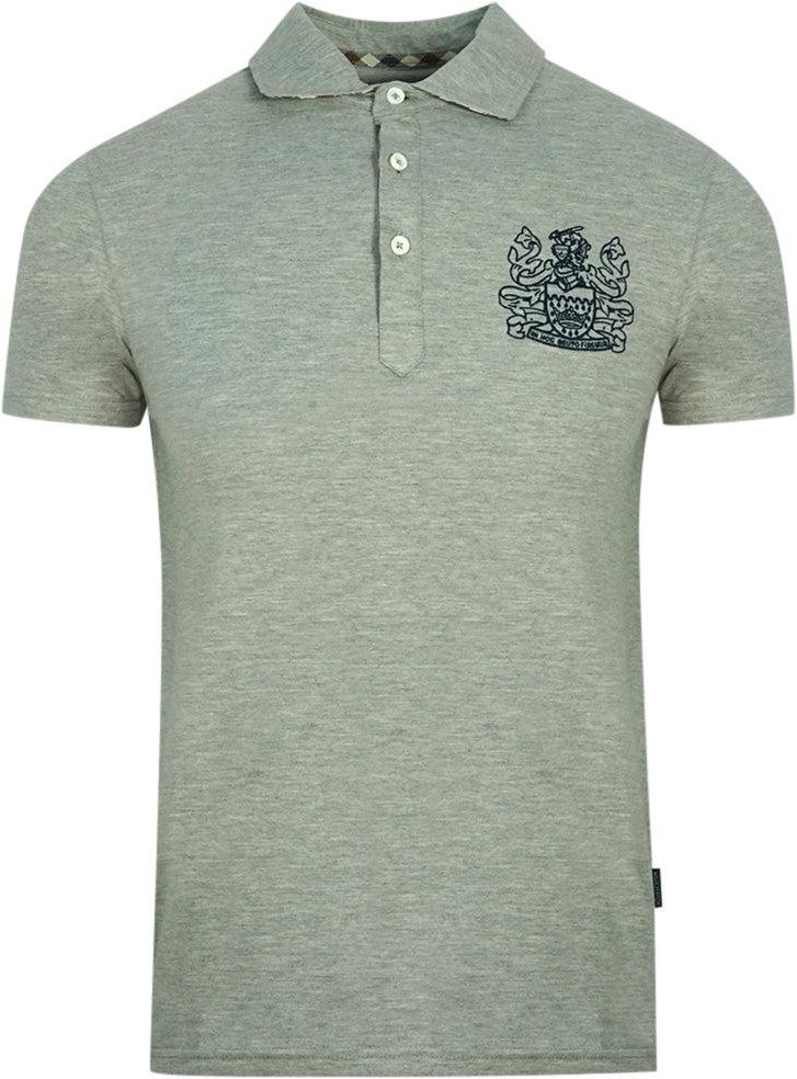 Aquascutum Unisex Erwachsene Aldis Brust-Logo Poloshirt (Grau)