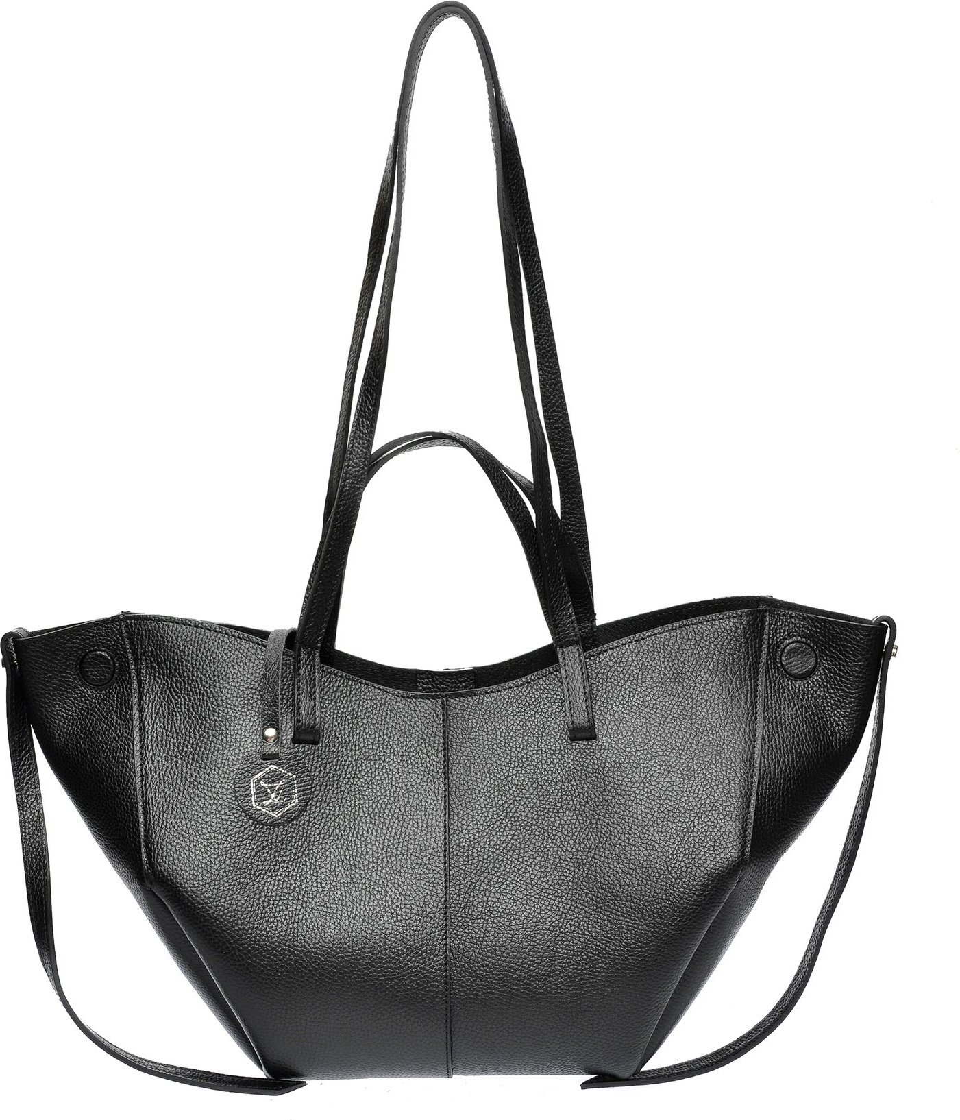 Luisa Vannini Schwarz Rindsledertasche