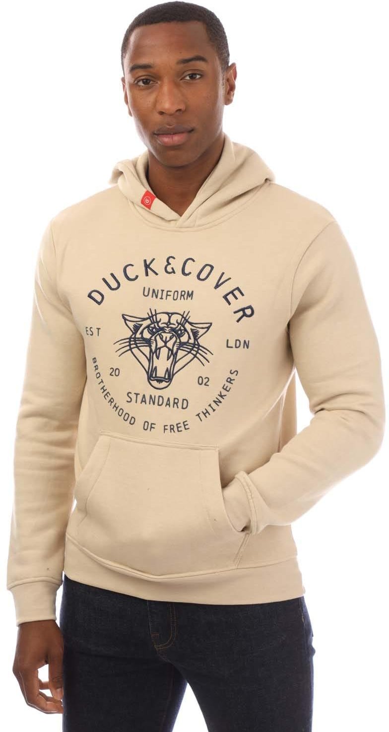 Thumbnail - Duck and Cover - "Raylan" Kapuzenpullover für Herren (Steinfarben)