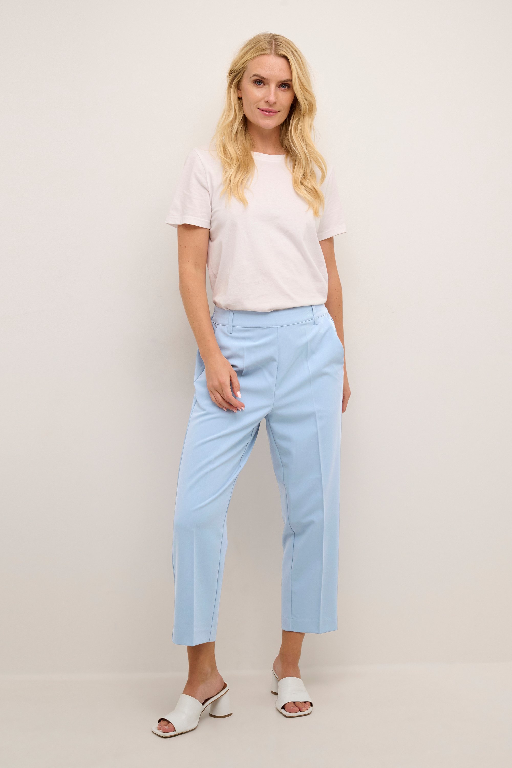 Thumbnail - Pants Suiting Casual fit Faded Denim blue