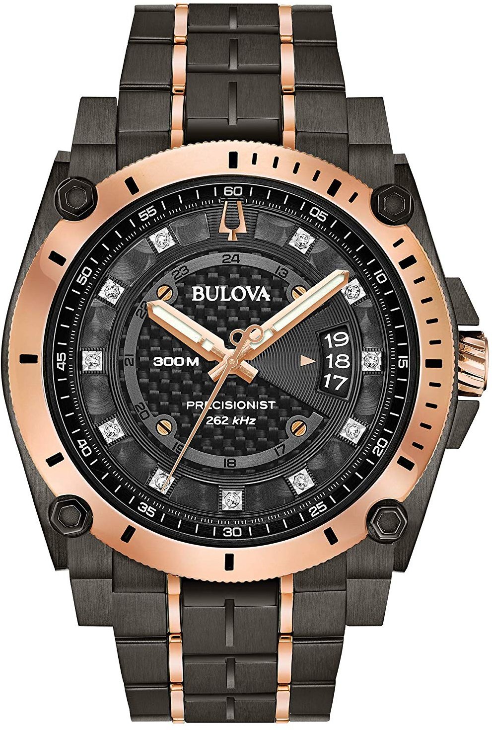 Bulova Precisionist Herrenuhr grau 98D149