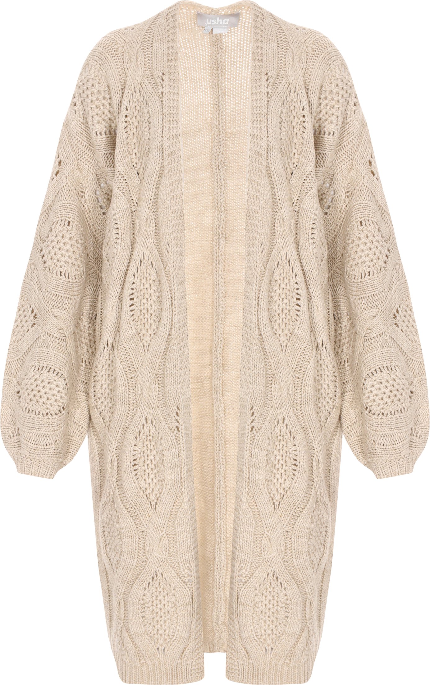 usha Strickjacke Frauen Creme-Melange