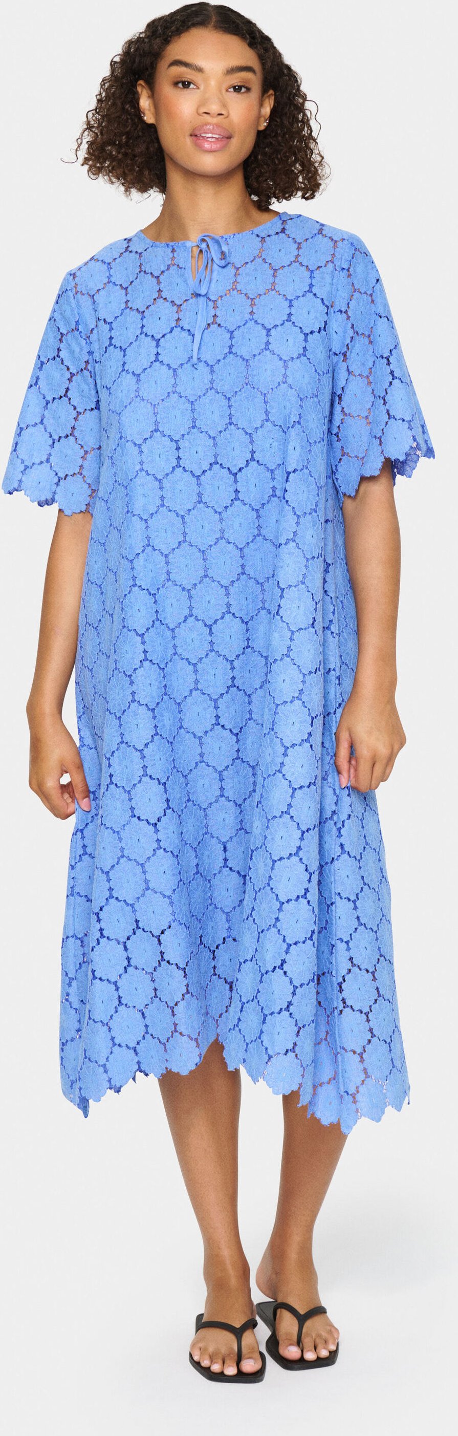 Kleid Lockere Passform Provence blue